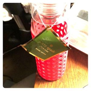 NWT Kate Spade caning water bottle never used